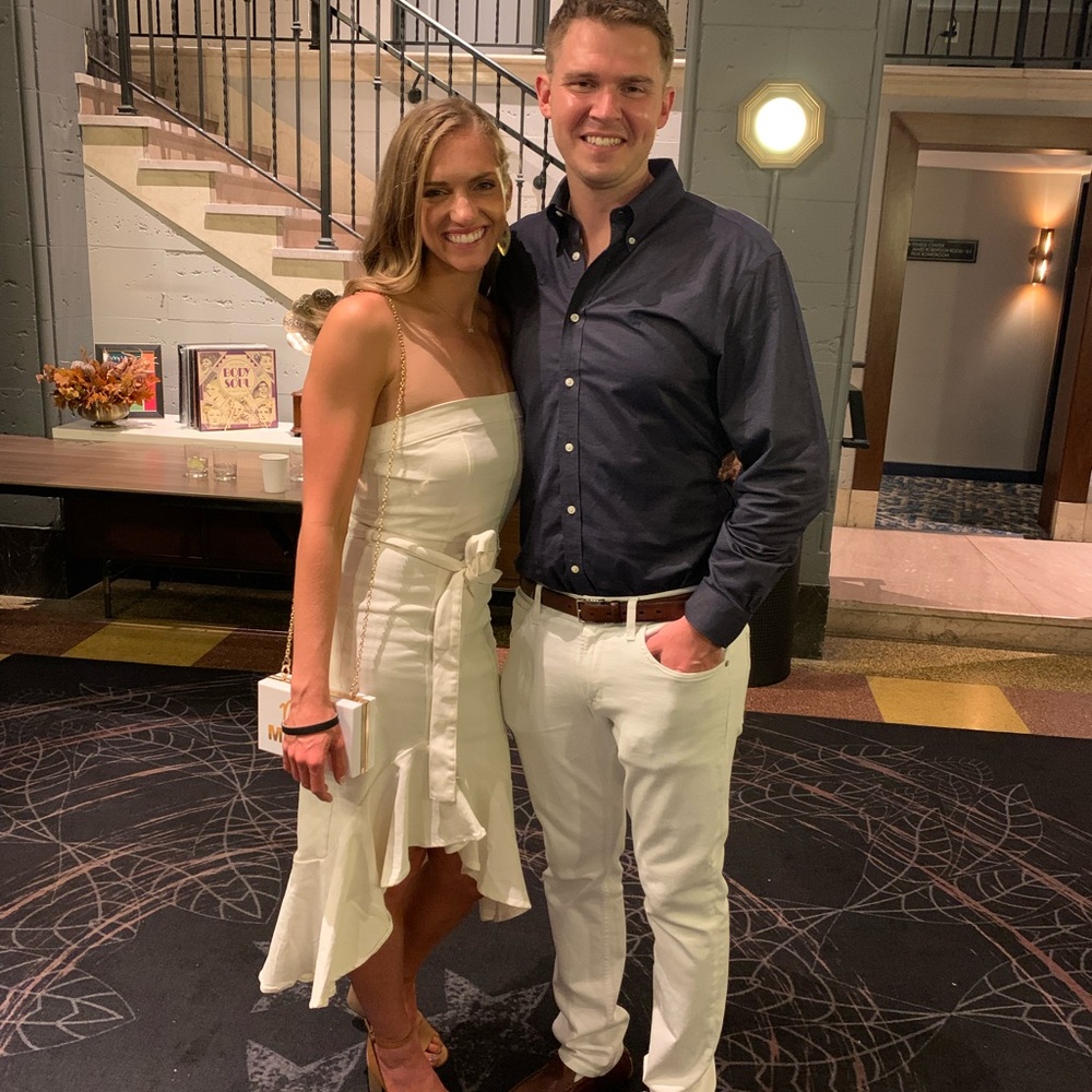 Vici Asymmetrical White Dress